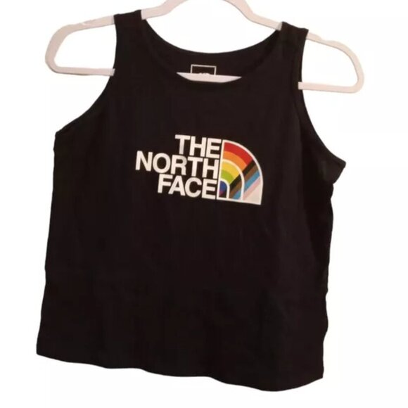 The North Face Girls Pride Tank Top Shirt Sz Large (14/16) Black Rainbow LGBTQ - Picture 3 of 4